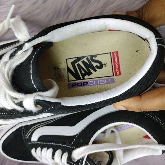 Vans Old Skool Black Suede Popcush Mens Size 5.5 - Picture 7 of 8